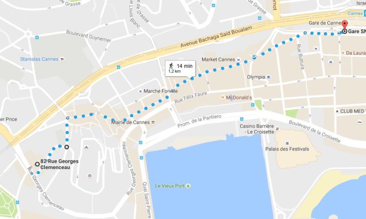 carte_trajet_appartement_garesncf_1200m_14mn_apieds