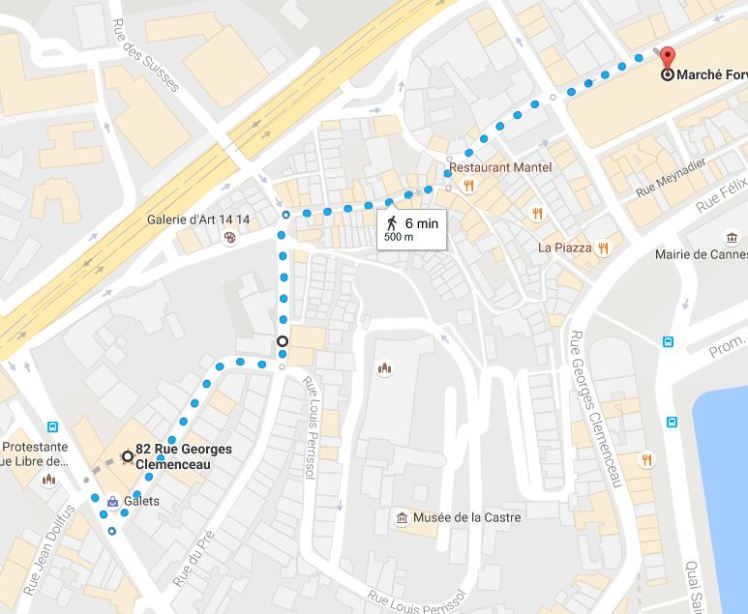 carte_trajet_appartement_marcheforville_500m_6mn_apieds